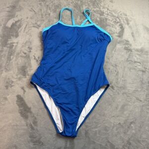 Yonique One Piece Swimsuit Womens Large Spandex Bathing Suit Cross Back Swimwear